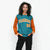 Custom Aqua Orange-Aqua Personalized Stripe Fashion Letterman Bomber Varsity Jacket