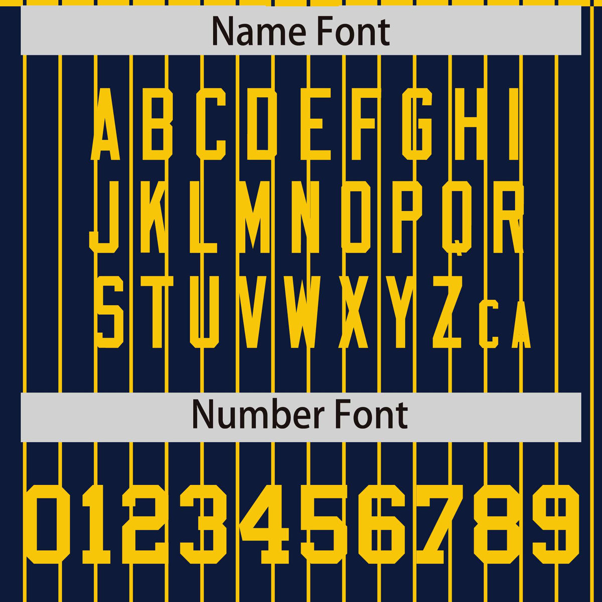 Custom Gold Navy-Gold Personalized Stripe Fashion Letterman Bomber Varsity Jacket