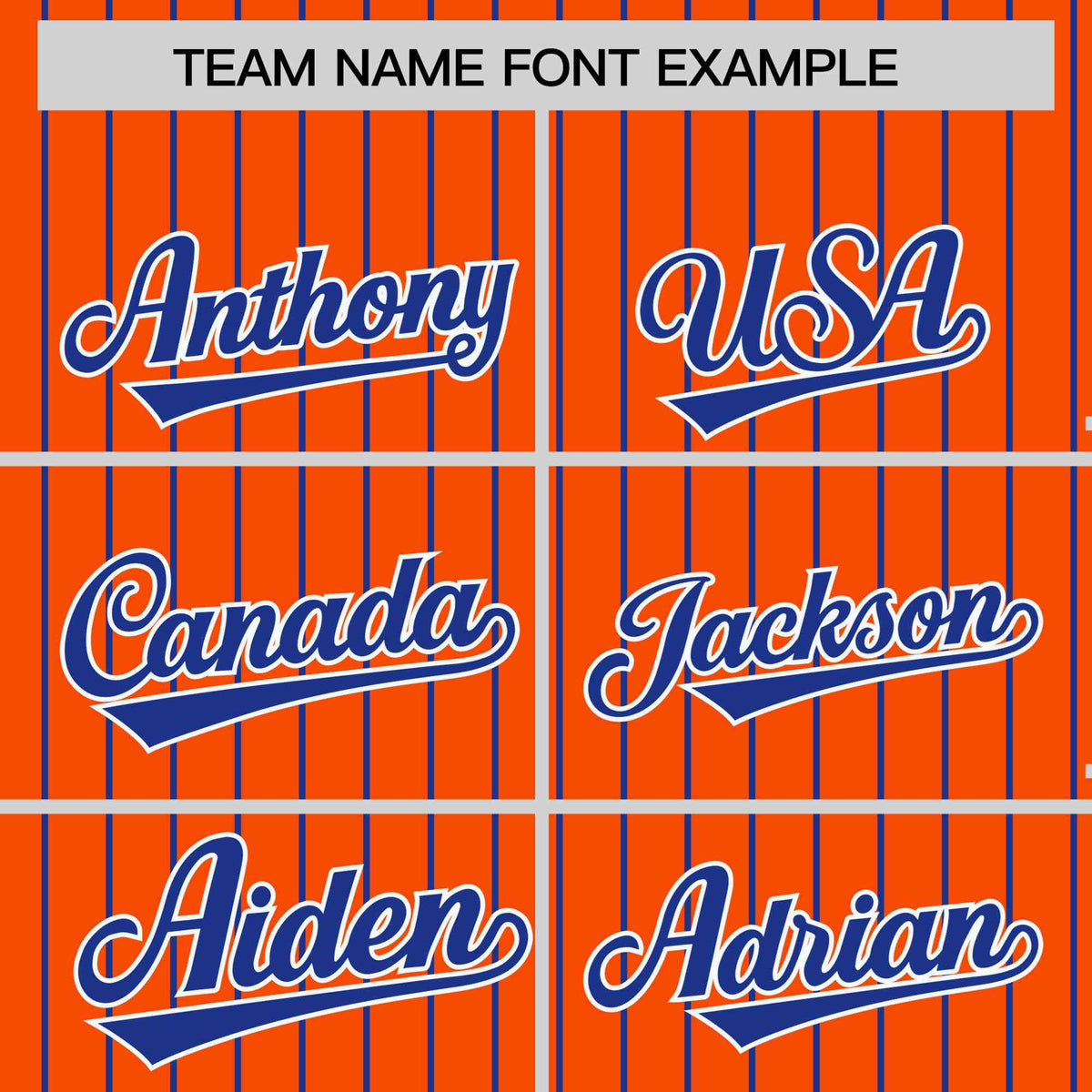 Custom Orange Royal Blue-Orange Personalized Stripe Fashion Letterman Bomber Varsity Jacket