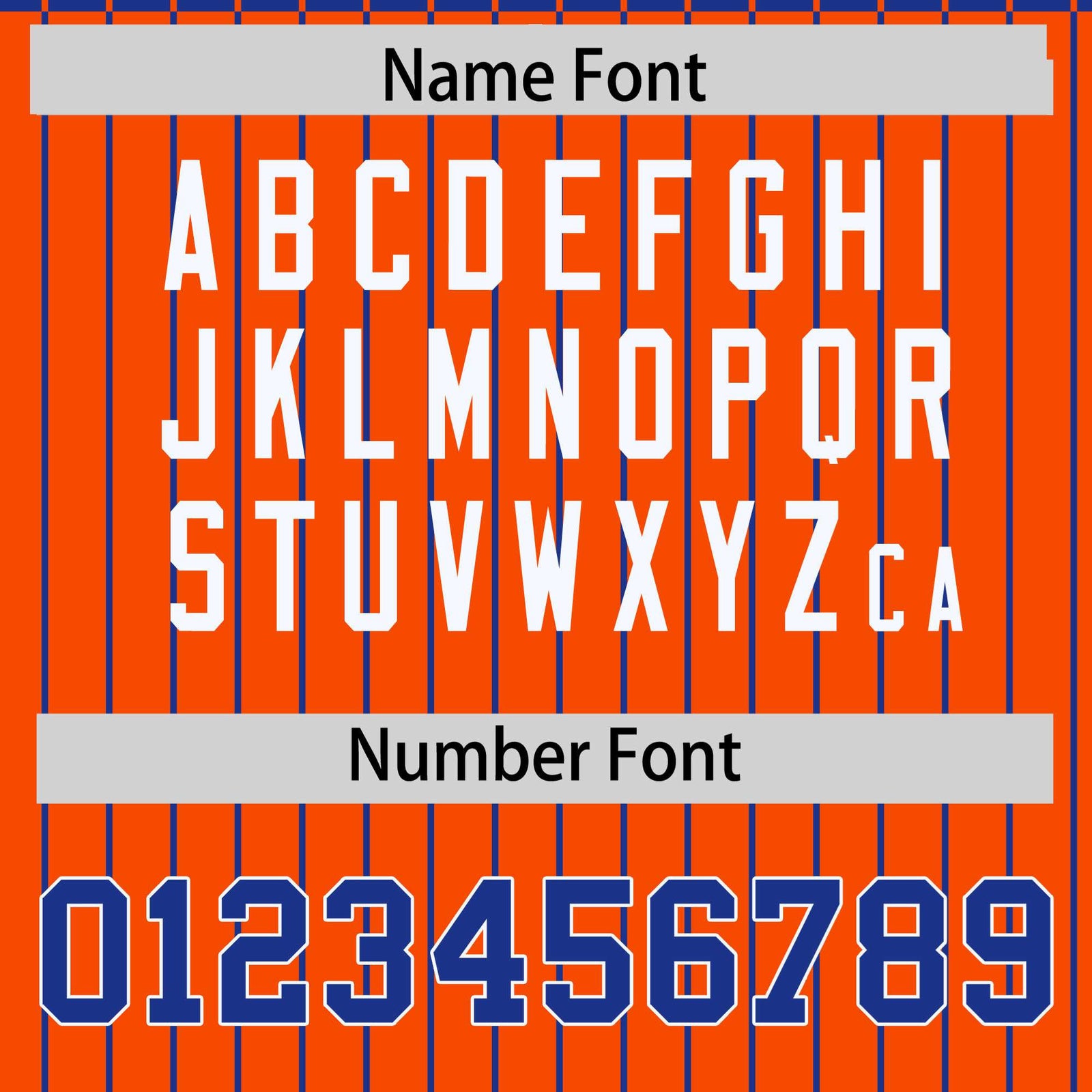 Custom Royal Blue Orange-Royal Blue Personalized Stripe Fashion Letterman Bomber Varsity Jacket