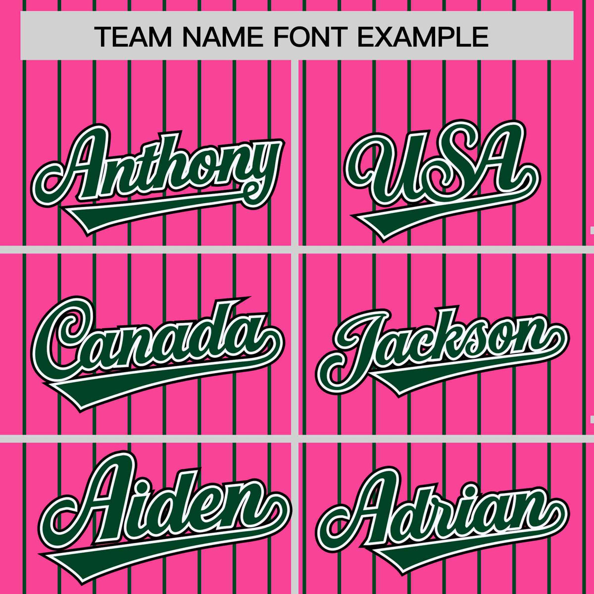 Custom Pink Green-Pink Personalized Stripe Fashion Letterman Bomber Varsity Jacket