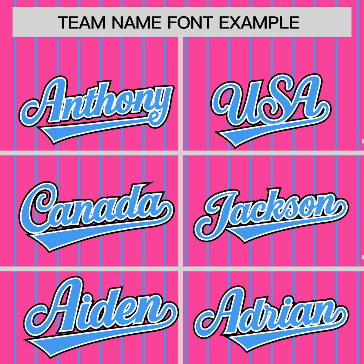 Custom Pink Powder Blue-Pink Personalized Stripe Fashion Letterman Bomber Varsity Jacket