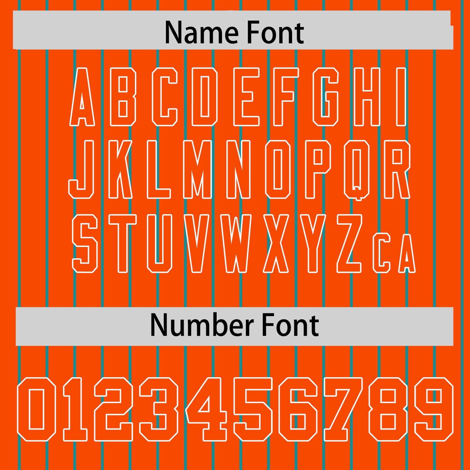 Custom Orange Aqua-Orange Personalized Stripe Fashion Letterman Bomber Varsity Jacket