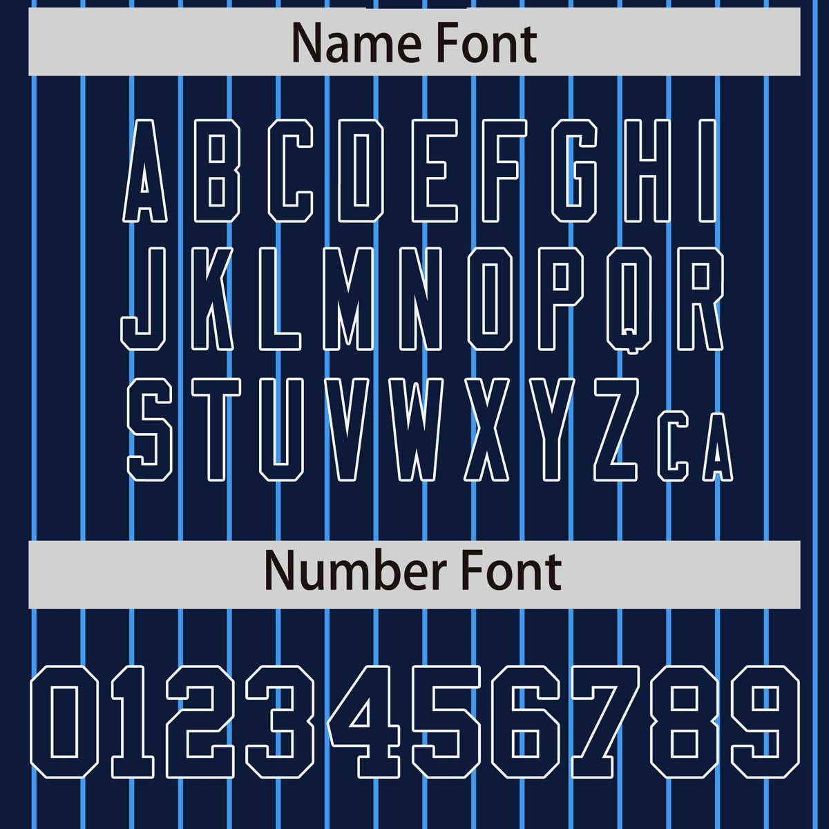 Custom Navy Powder Blue-Navy Personalized Stripe Fashion Letterman Bomber Varsity Jacket