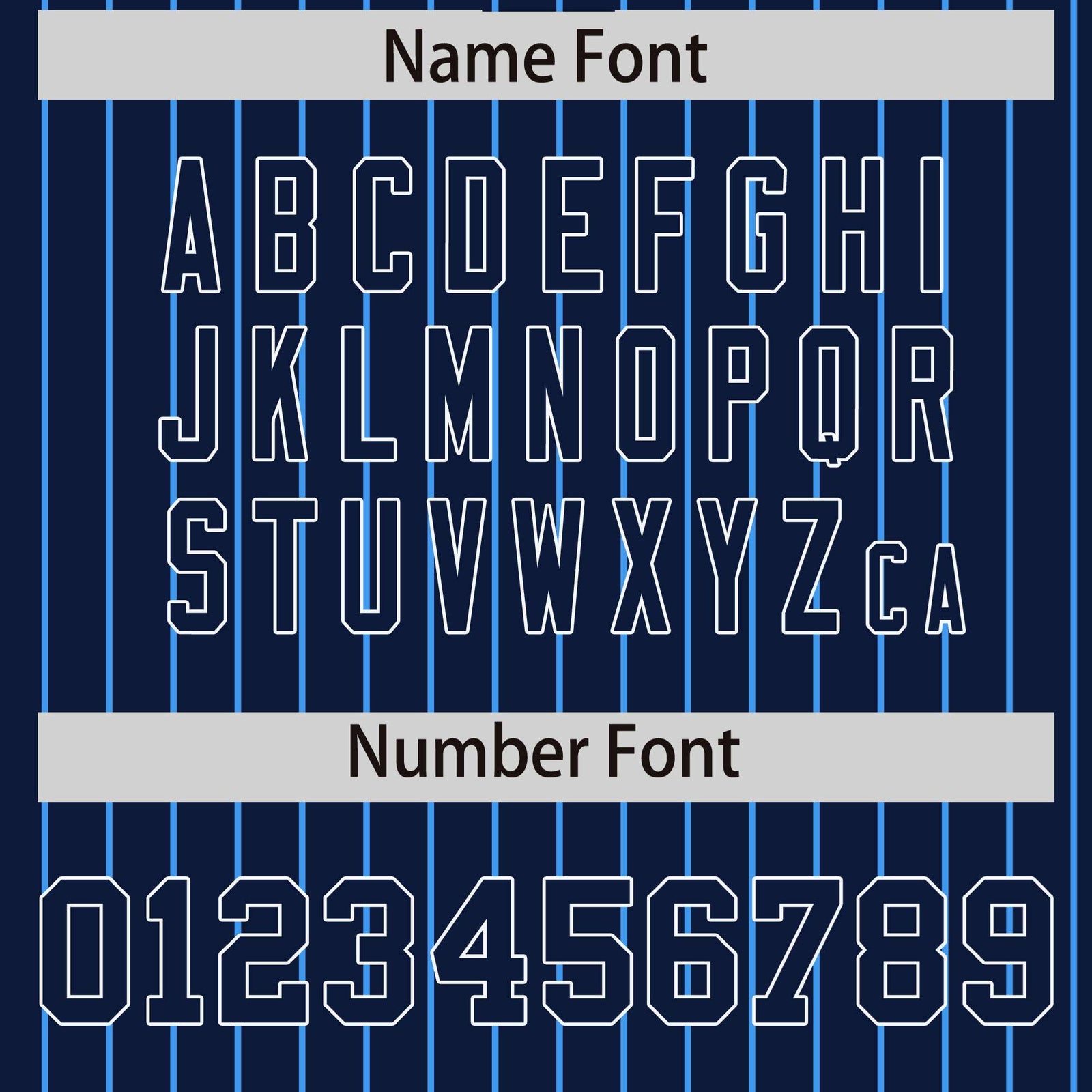 Custom Navy Powder Blue-Navy Personalized Stripe Fashion Letterman Bomber Varsity Jacket