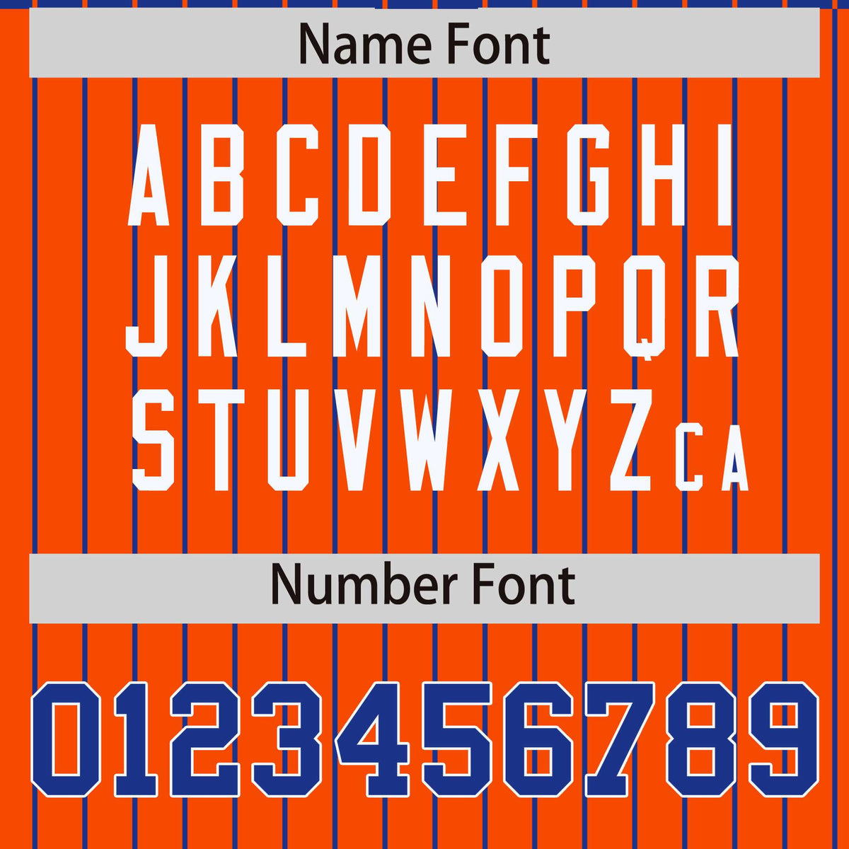 Custom Royal Blue Orange-Royal Blue Personalized Stripe Fashion Letterman Bomber Varsity Jacket