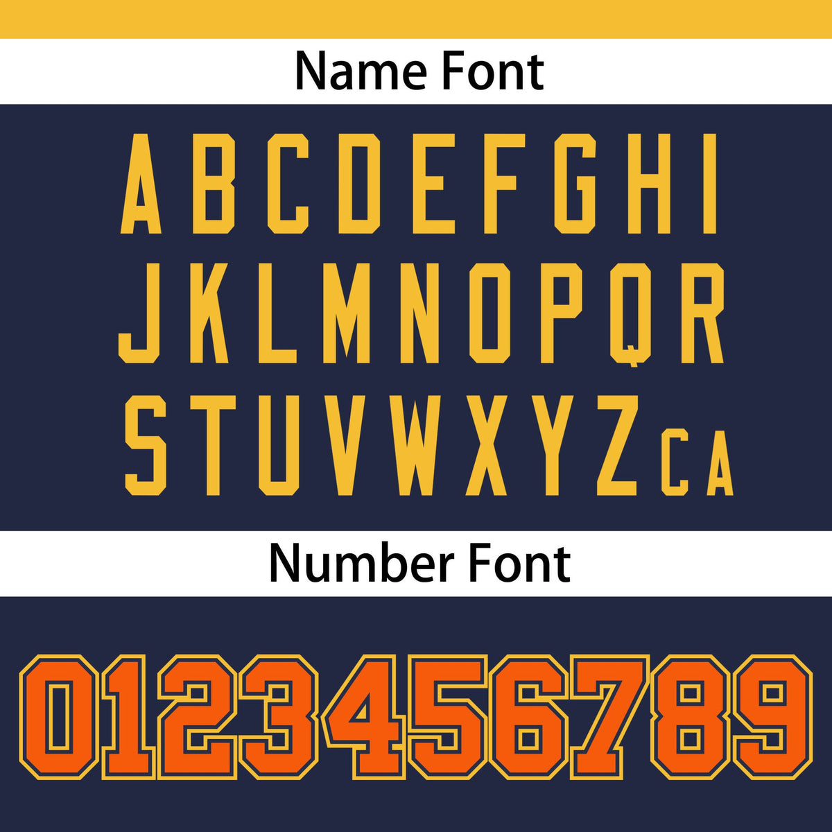 Custom Yellow Navy-Orange Varsity Full-Snap Color Block Letterman Jacket