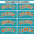 Custom Aqua Orange-Aqua Varsity Full-Snap Color Block Letterman Jacket