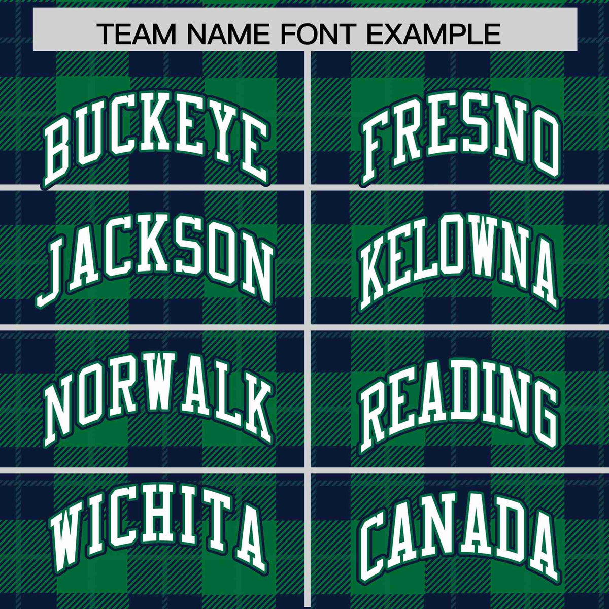 Custom Kelly Green-Navy Varsity Full-Snap Plaid Pattern Letterman Baseball Jacket