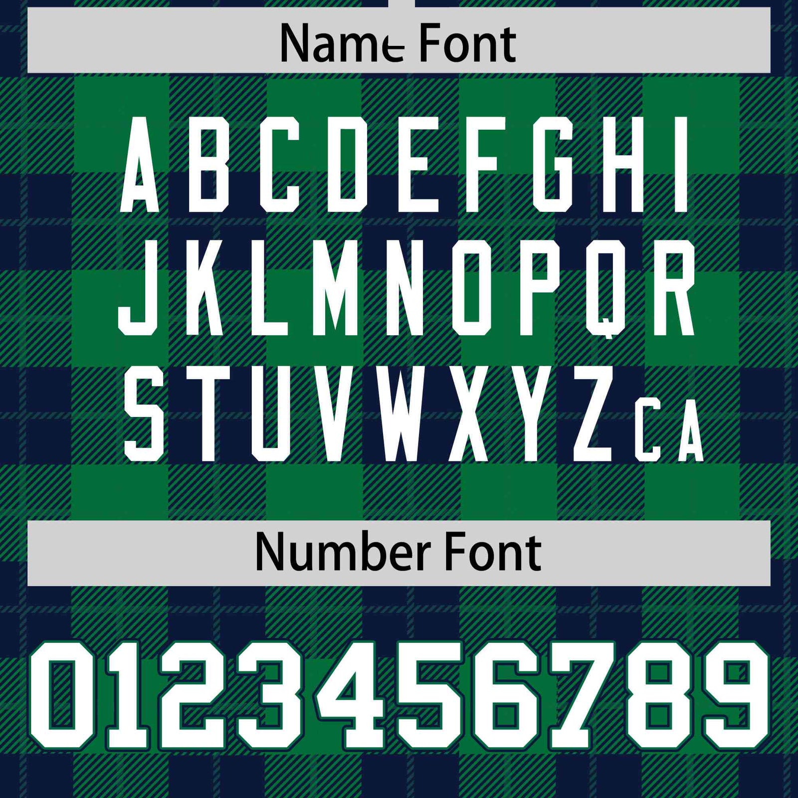 Custom Kelly Green-Navy Varsity Full-Snap Plaid Pattern Letterman Baseball Jacket