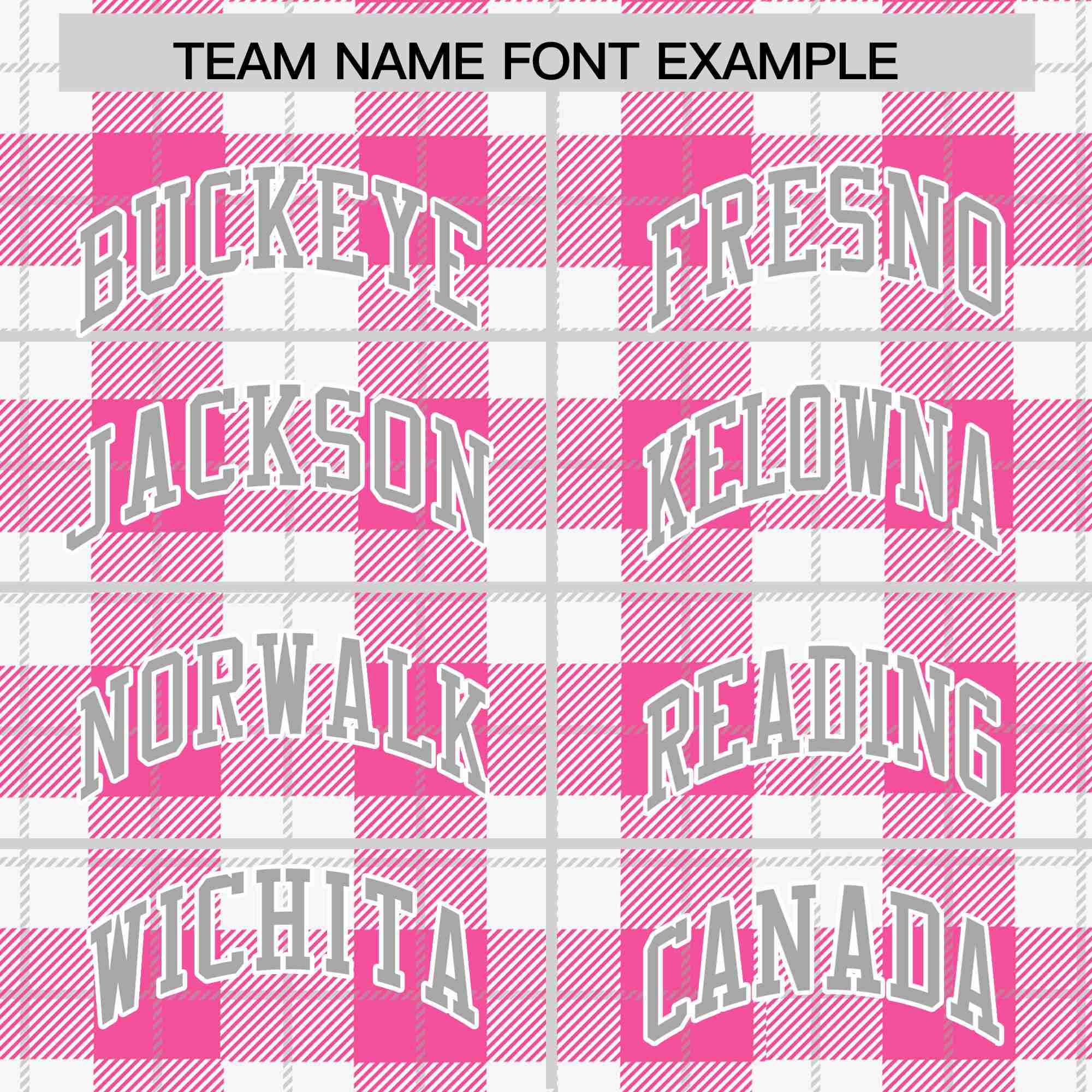 Custom Pink-White Varsity Full-Snap Plaid Pattern Letterman Baseball Jacket