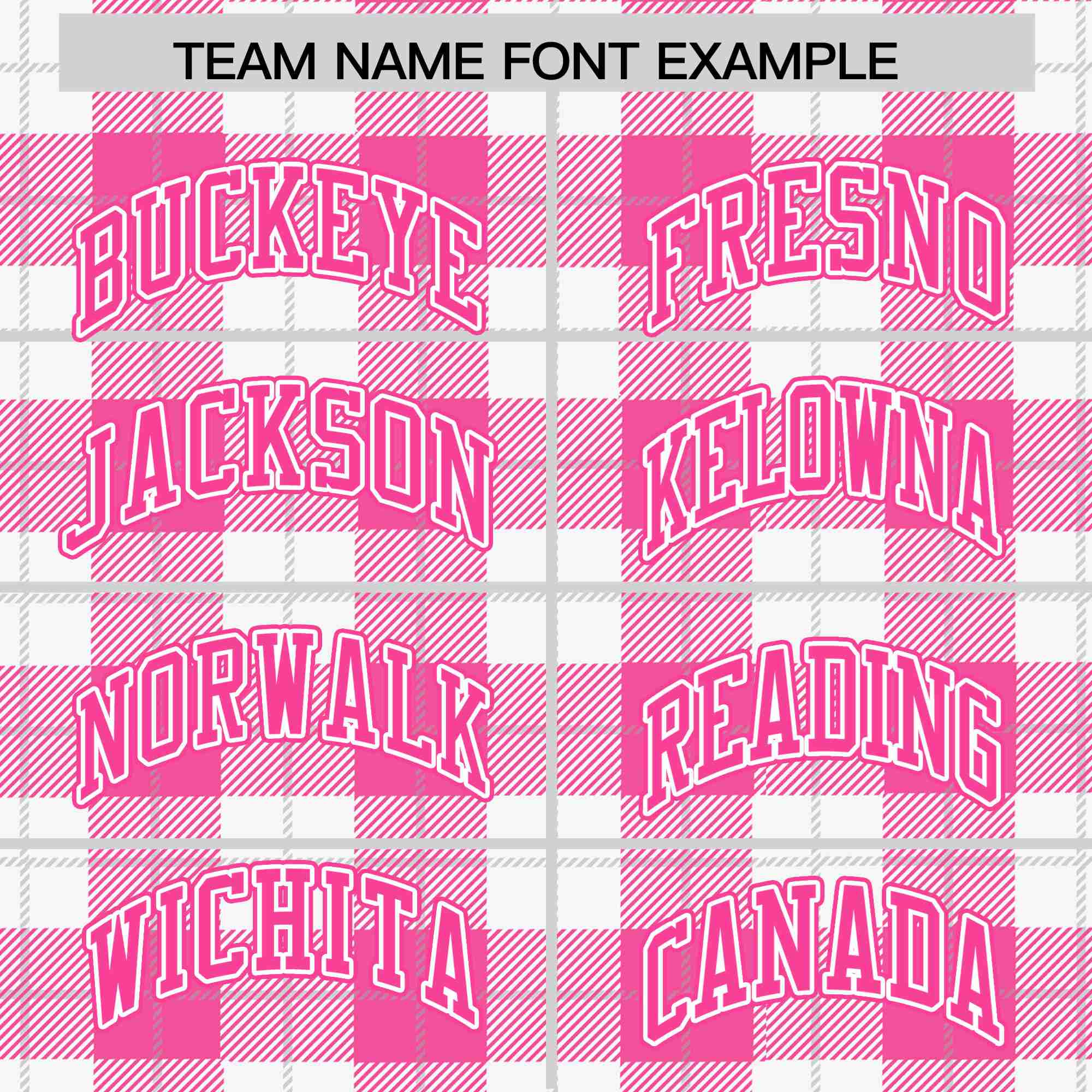 Custom Pink-White Varsity Full-Snap Plaid Pattern Letterman Baseball Jacket