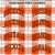 Custom Orange-White Varsity Full-Snap Plaid Pattern Letterman Baseball Jacket