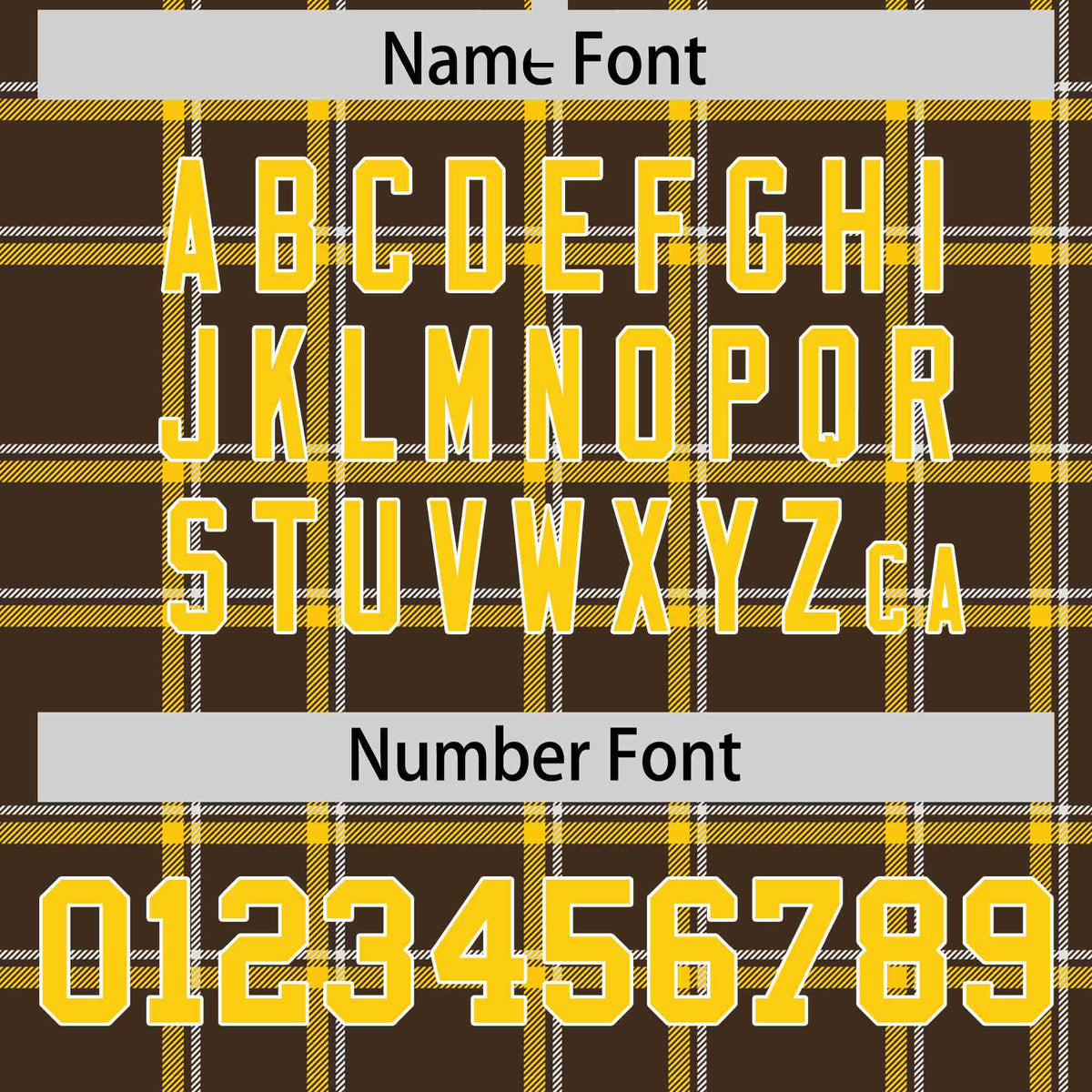 Custom Light Brown-Gold Varsity Full-Snap Plaid Pattern Letterman Baseball Jacket