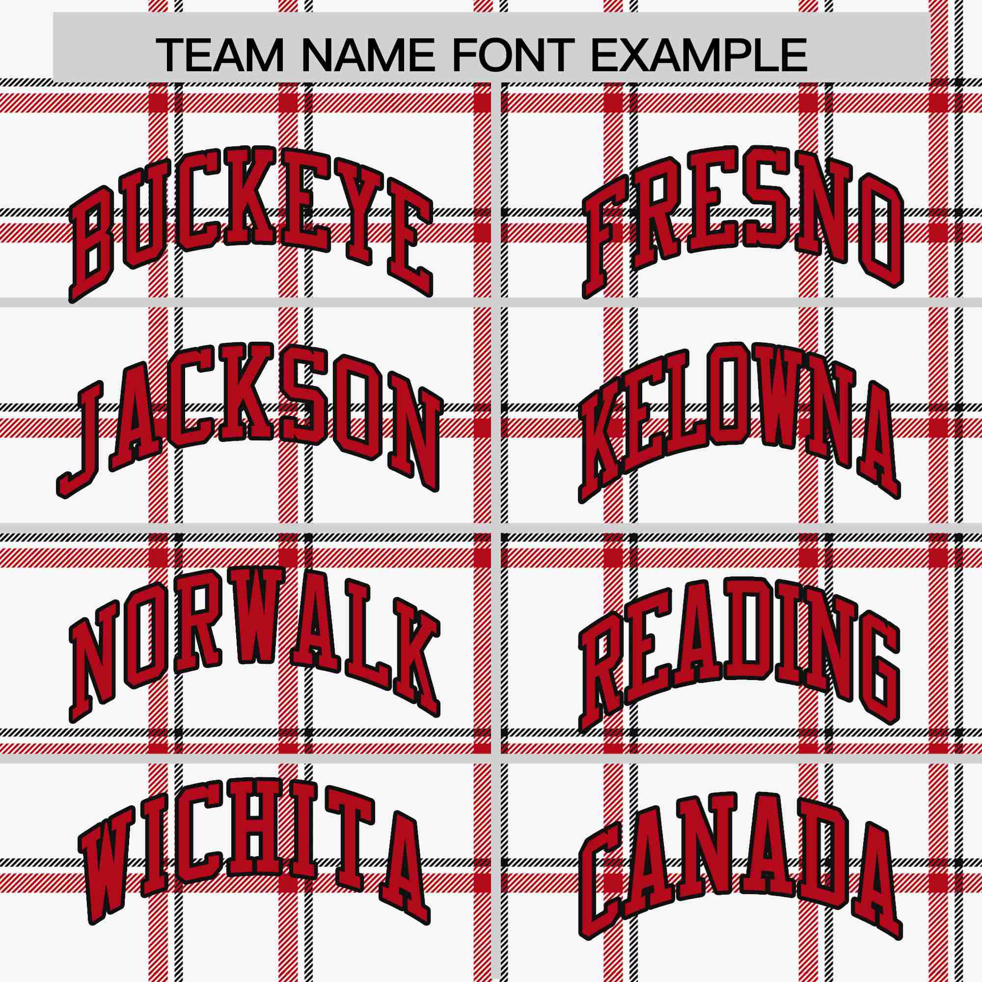 Custom White-Red Varsity Full-Snap Plaid Pattern Letterman Baseball Jacket