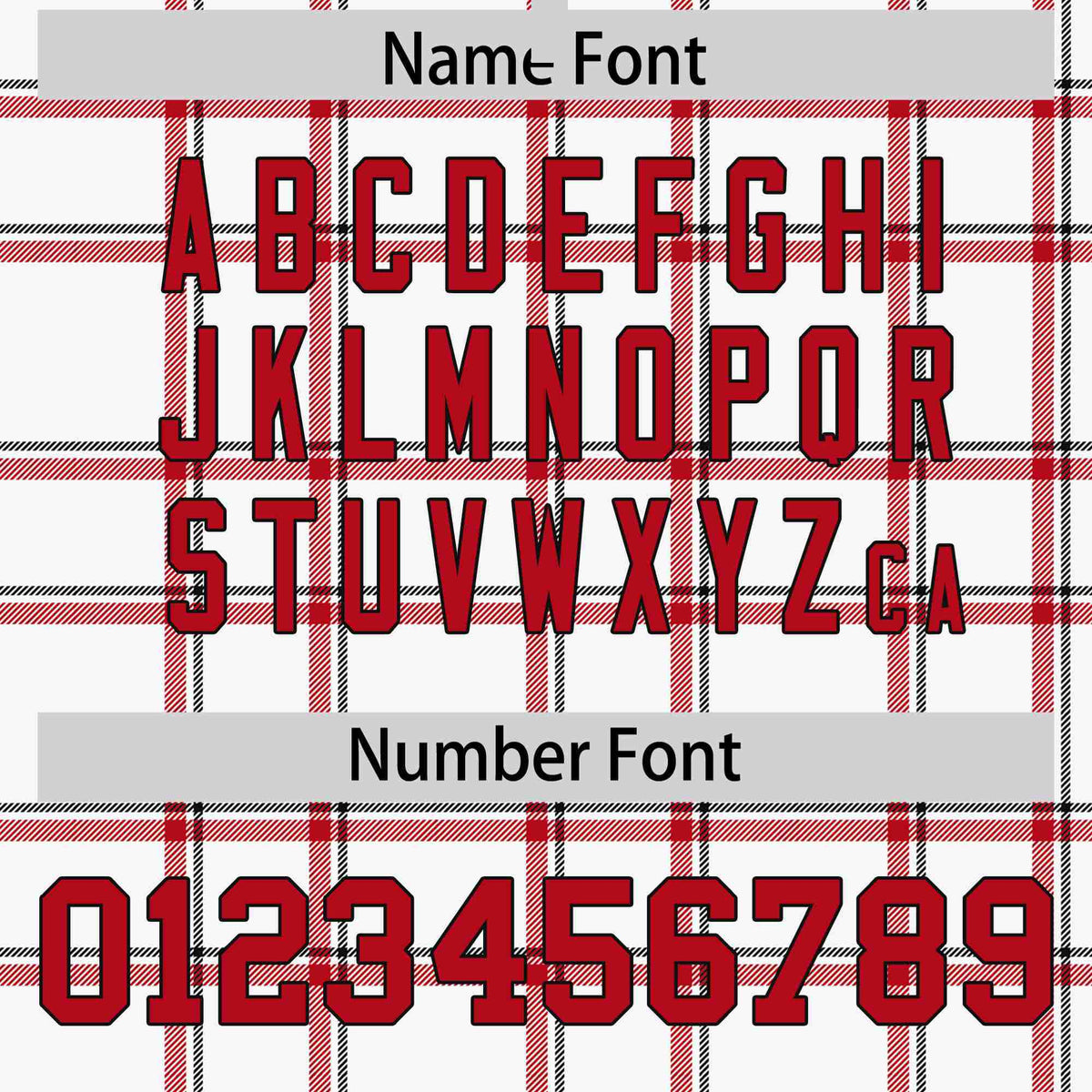 Custom White-Red Varsity Full-Snap Plaid Pattern Letterman Baseball Jacket