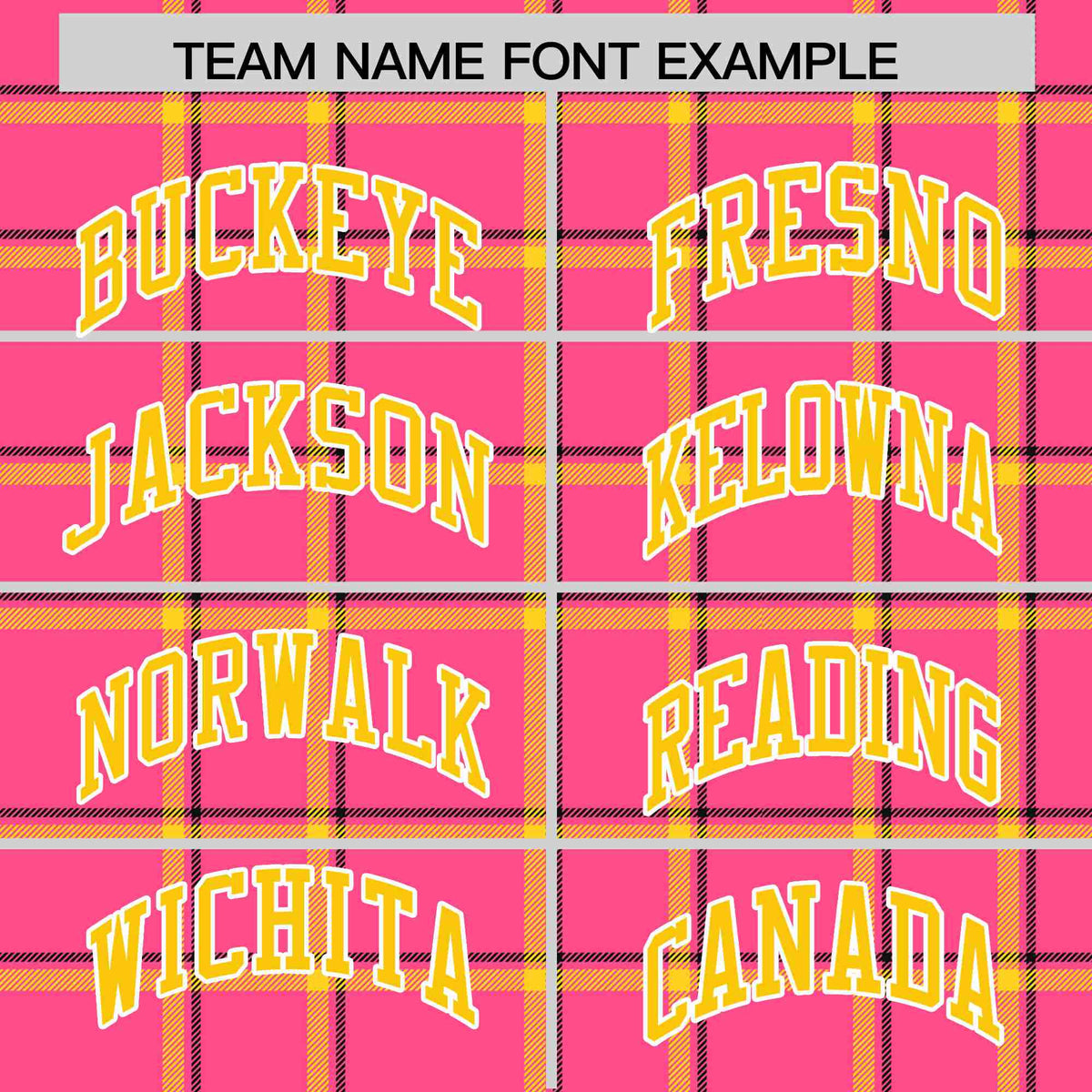 Custom Pink-Gold Varsity Full-Snap Plaid Pattern Letterman Baseball Jacket