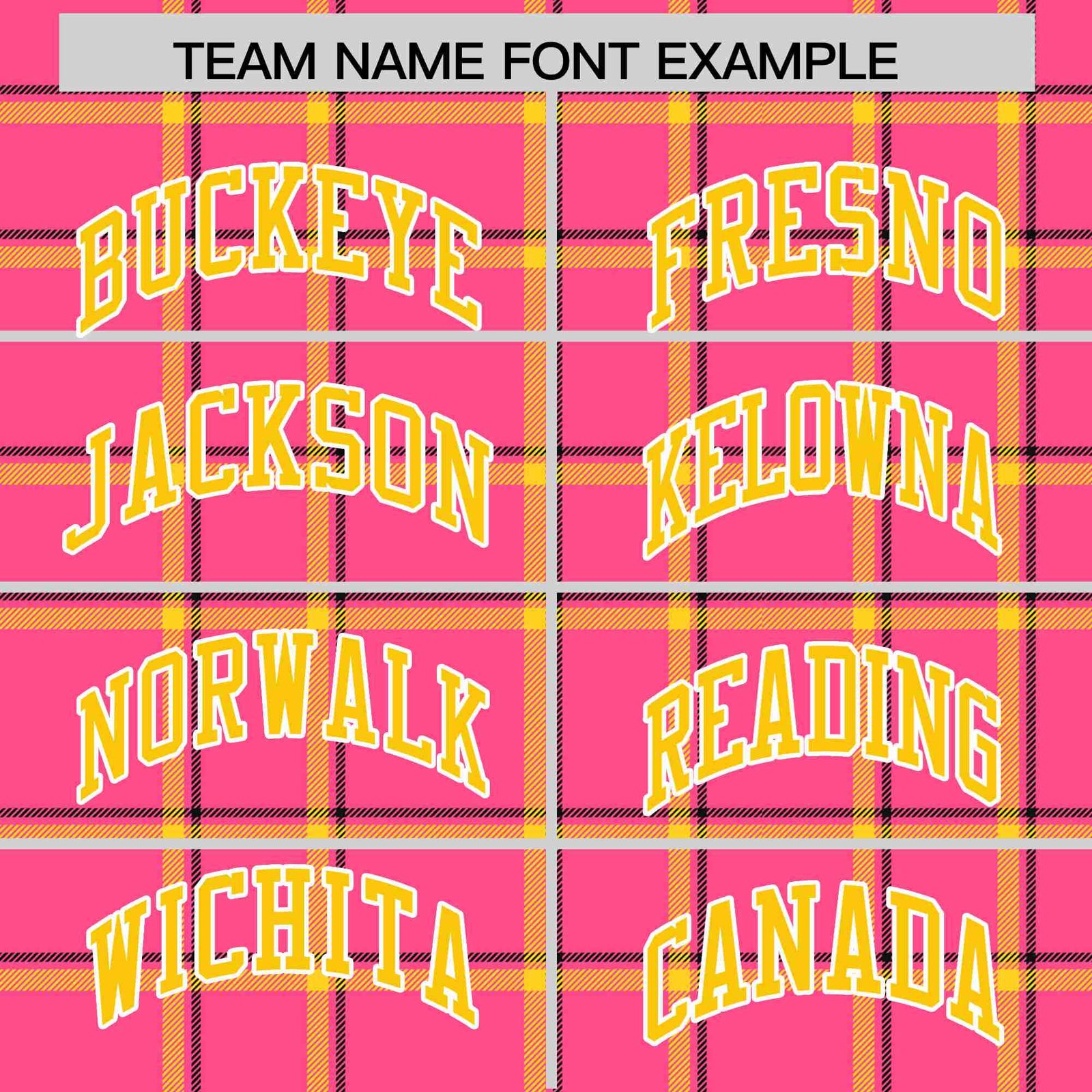 Custom Pink-Gold Varsity Full-Snap Plaid Pattern Letterman Baseball Jacket