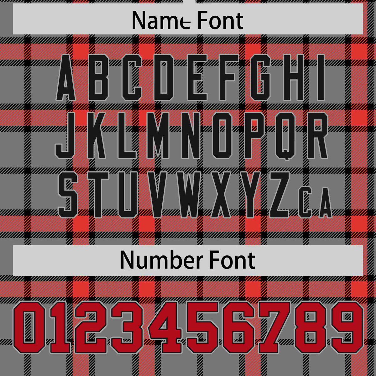 Custom Gray-Red Varsity Full-Snap Plaid Pattern Letterman Baseball Jacket