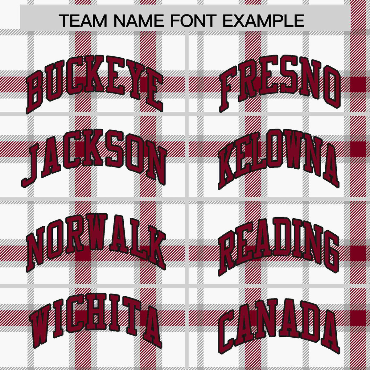 Custom White-Crimson Varsity Full-Snap Plaid Pattern Letterman Baseball Jacket