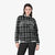 Custom Dark Gray-White Varsity Full-Snap Plaid Pattern Letterman Baseball Jacket