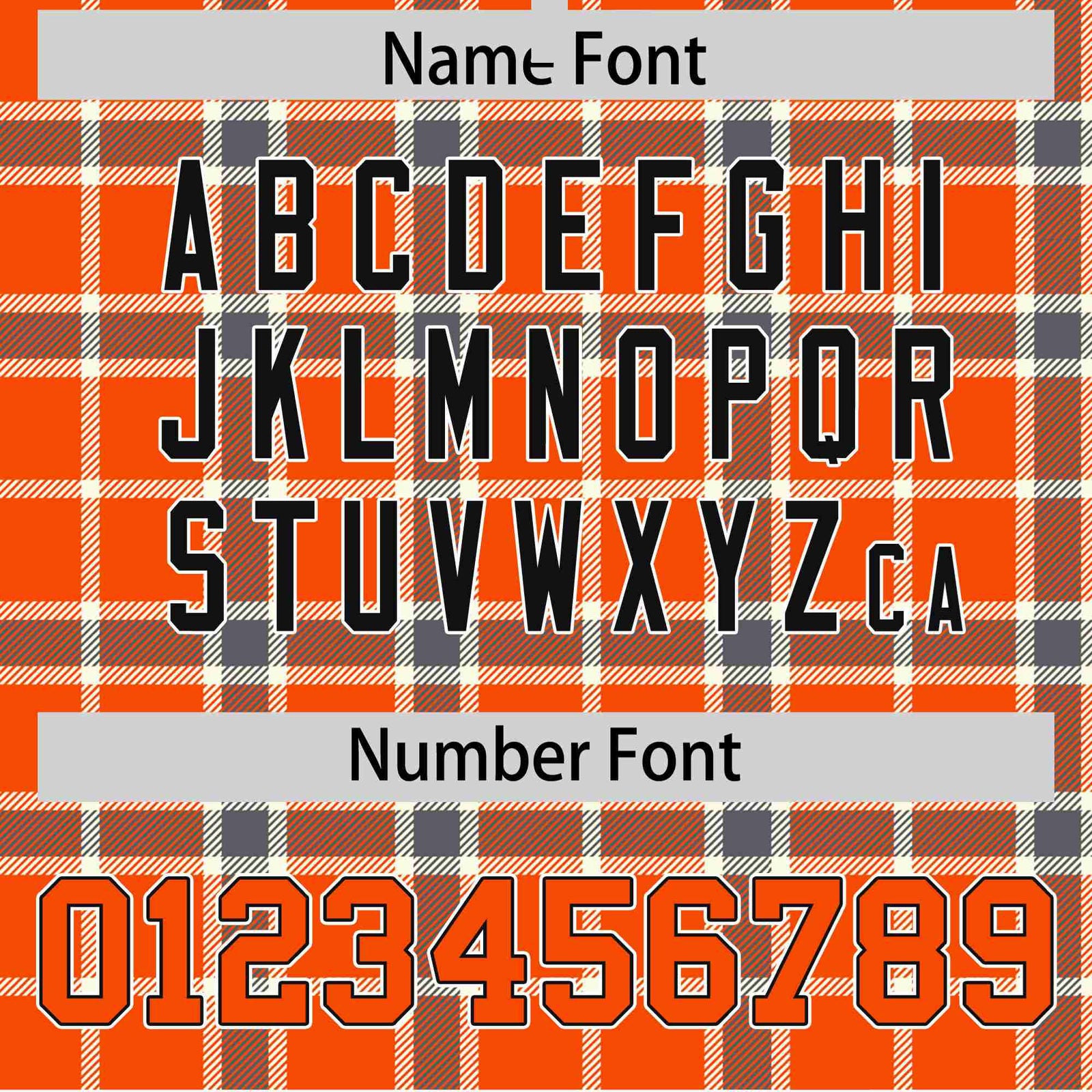 Custom Orange-Light Brown Varsity Full-Snap Plaid Pattern Letterman Baseball Jacket