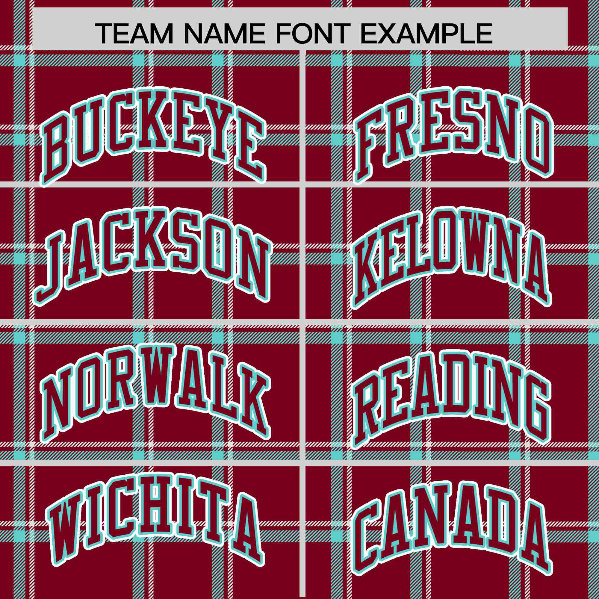 Custom Crimson-Aqua Varsity Full-Snap Plaid Pattern Letterman Baseball Jacket