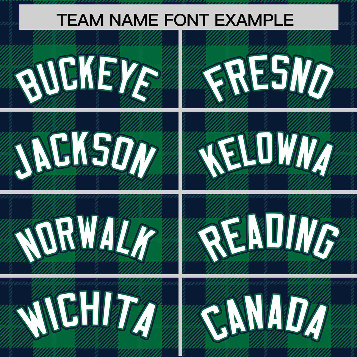 Custom Kelly Green-Navy Varsity Full-Snap Plaid Pattern Letterman Baseball Jacket