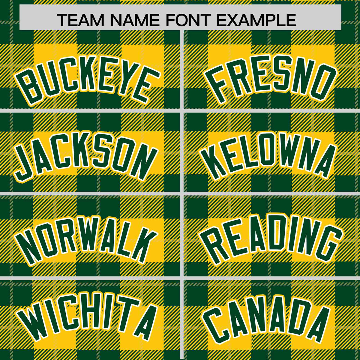 Custom Gold-Green Varsity Full-Snap Plaid Pattern Letterman Baseball Jacket