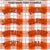 Custom Orange-White Varsity Full-Snap Plaid Pattern Letterman Baseball Jacket