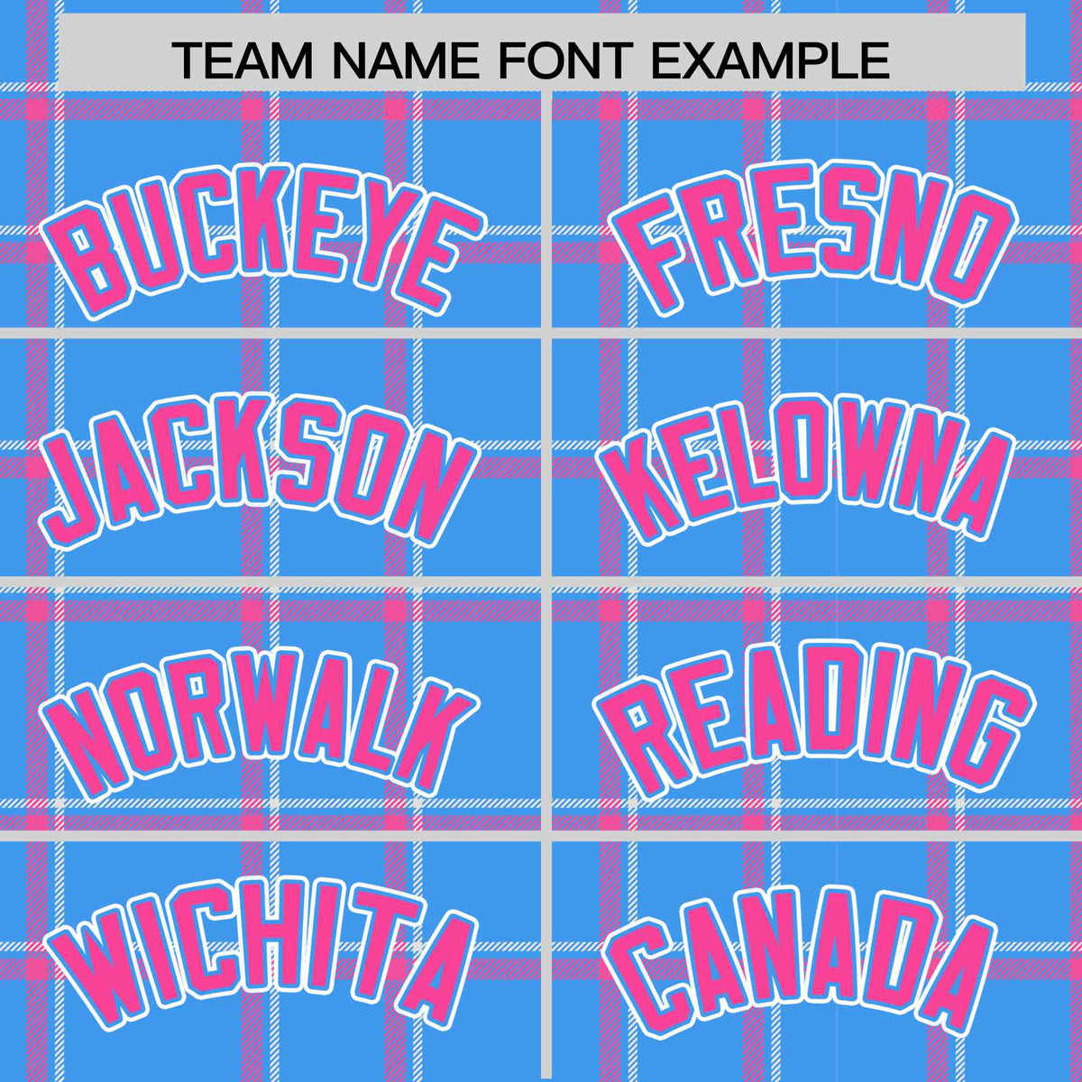 Custom Powder Blue-Pink Varsity Full-Snap Plaid Pattern Letterman Baseball Jacket