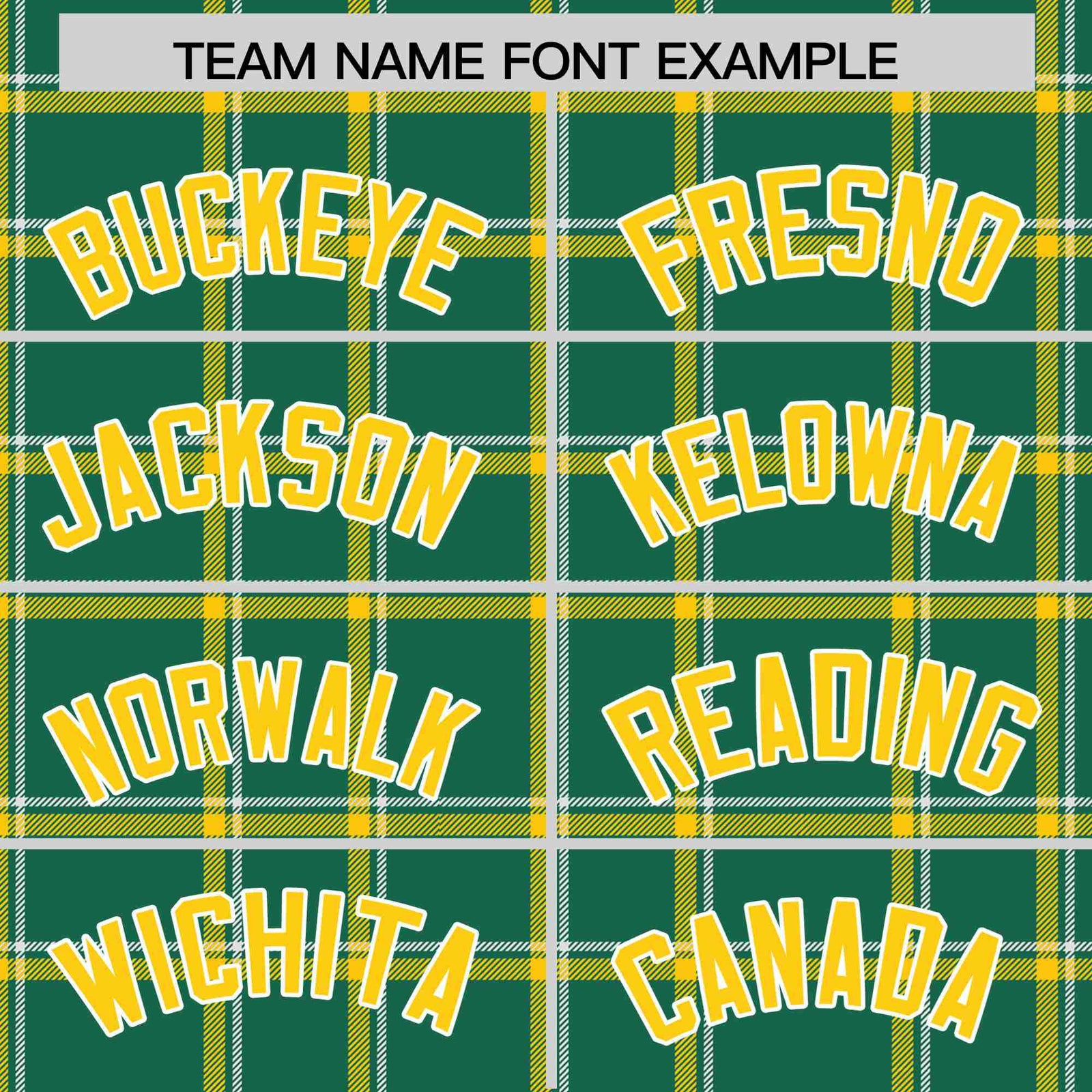 Custom Kelly Green-Gold Varsity Full-Snap Plaid Pattern Letterman Baseball Jacket