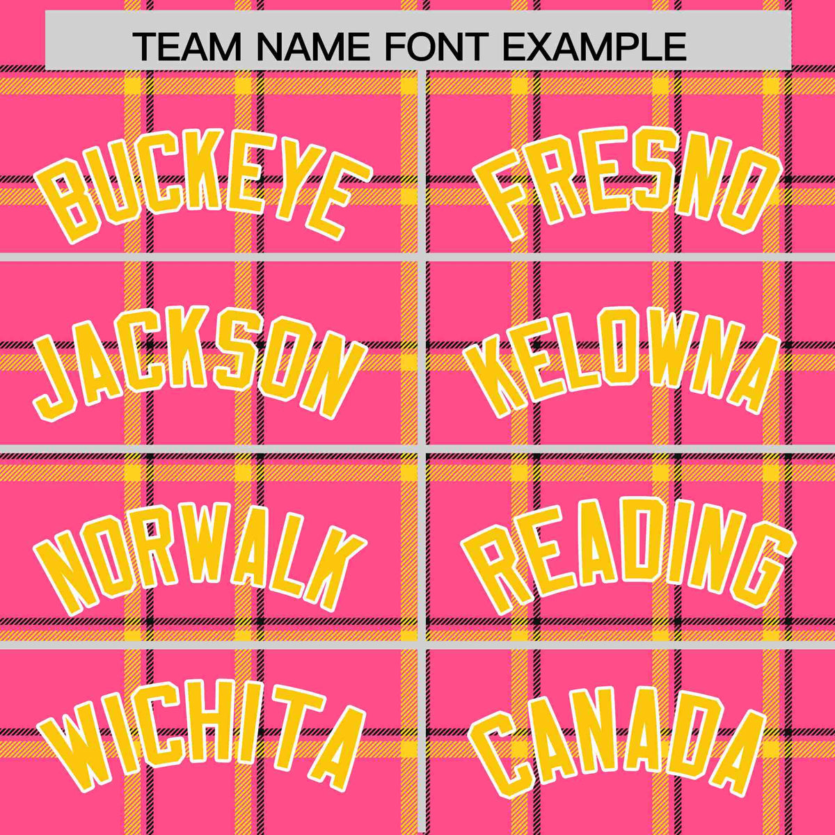 Custom Pink-Gold Varsity Full-Snap Plaid Pattern Letterman Baseball Jacket