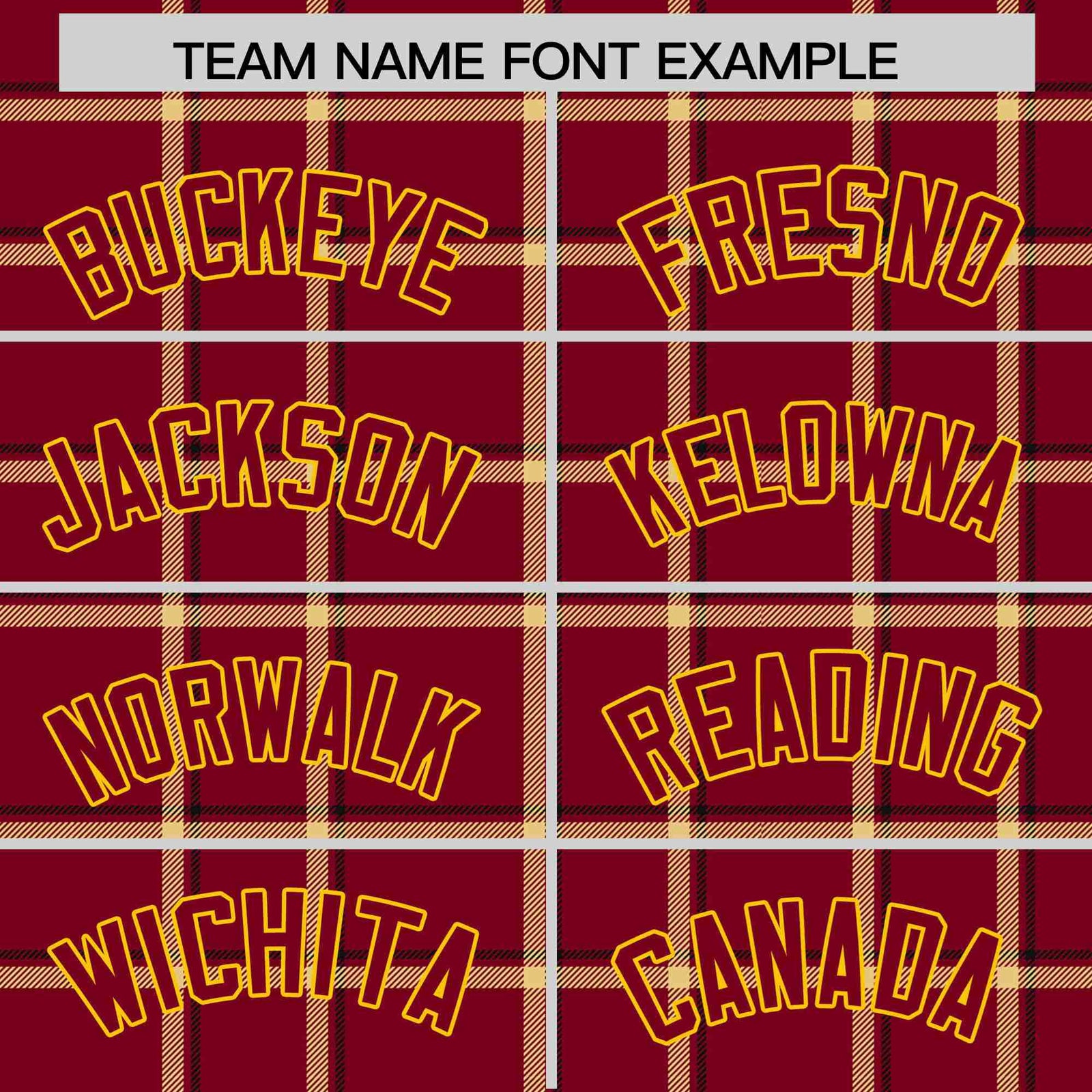 Custom Crimson-Gold Varsity Full-Snap Plaid Pattern Letterman Baseball Jacket