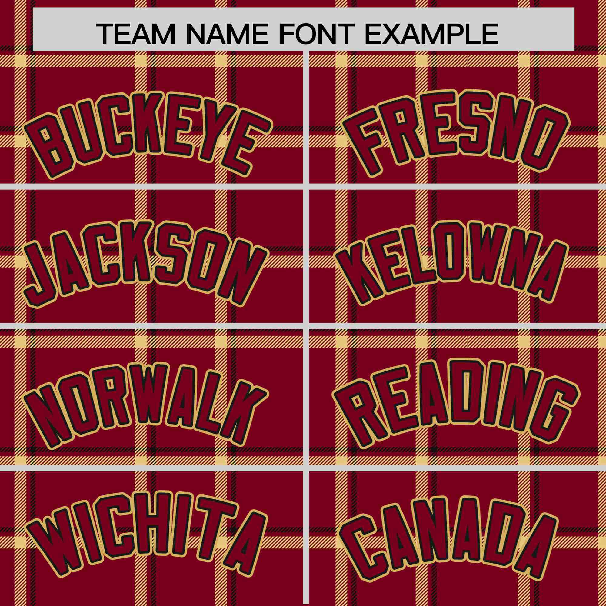 Custom Crimson-Gold Varsity Full-Snap Plaid Pattern Letterman Baseball Jacket