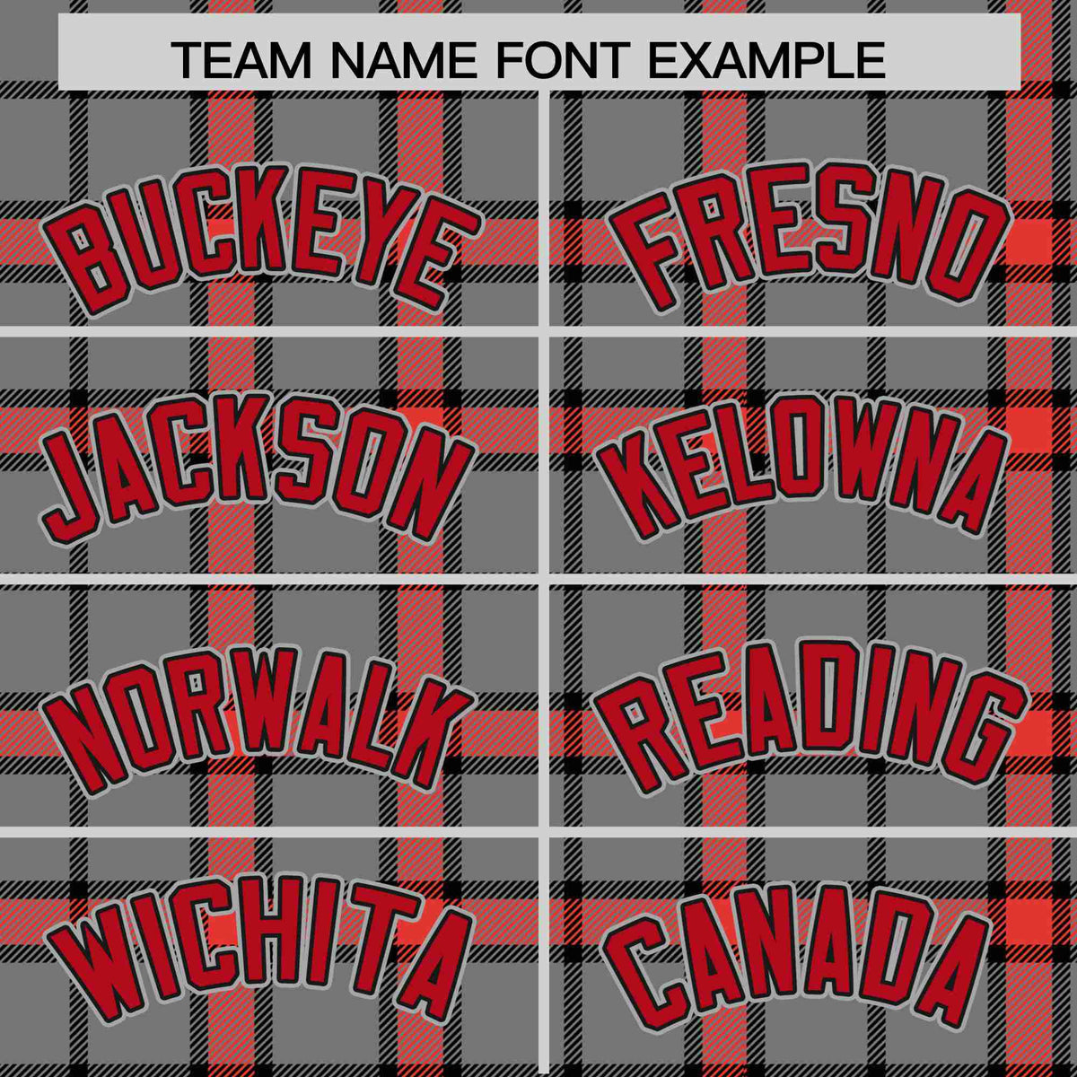Custom Gray-Red Varsity Full-Snap Plaid Pattern Letterman Baseball Jacket
