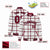 Custom White-Crimson Varsity Full-Snap Plaid Pattern Letterman Baseball Jacket