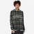 Custom Dark Gray-White Varsity Full-Snap Plaid Pattern Letterman Baseball Jacket