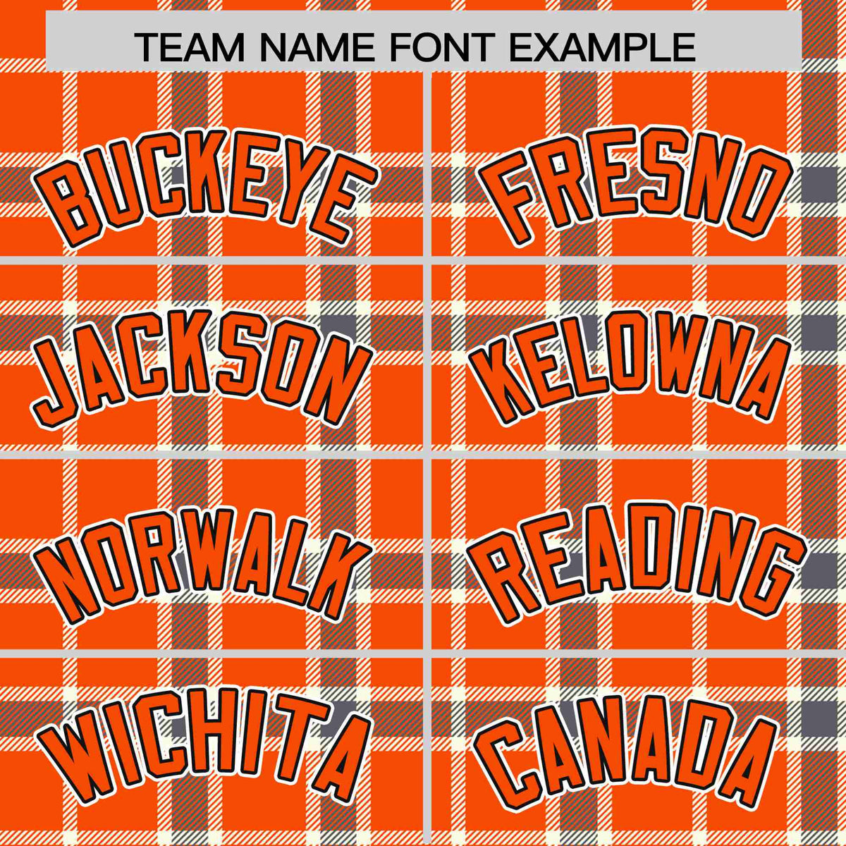 Custom Orange-Light Brown Varsity Full-Snap Plaid Pattern Letterman Baseball Jacket