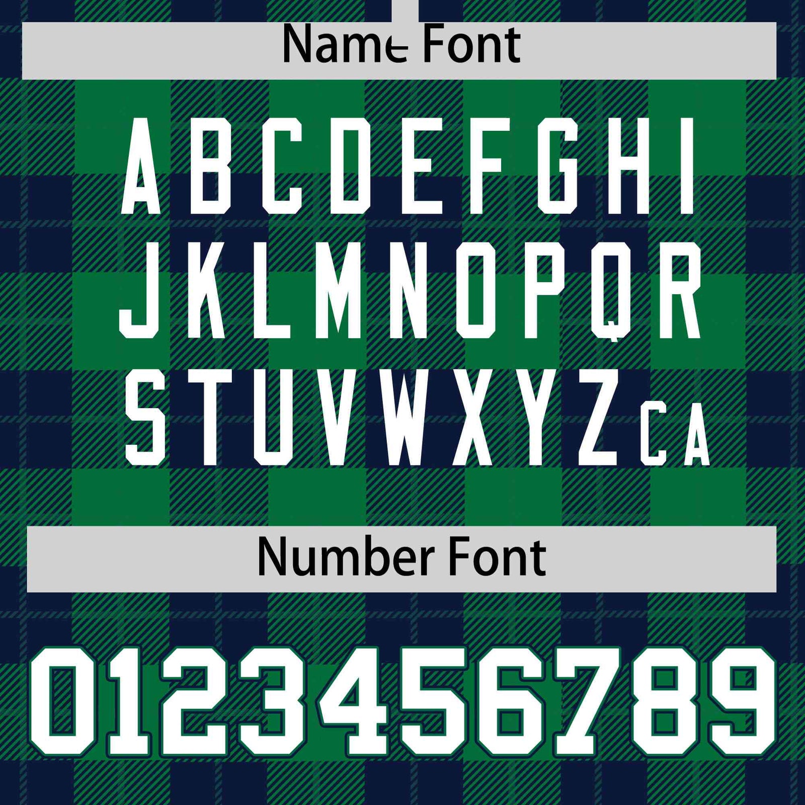 Custom Kelly Green-Navy Varsity Full-Snap Plaid Pattern Letterman Baseball Jacket