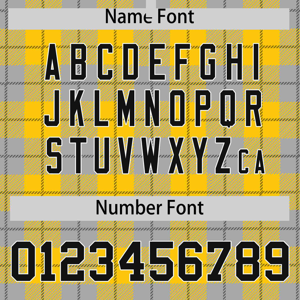 Custom Gold-Gray Varsity Full-Snap Plaid Pattern Letterman Baseball Jacket