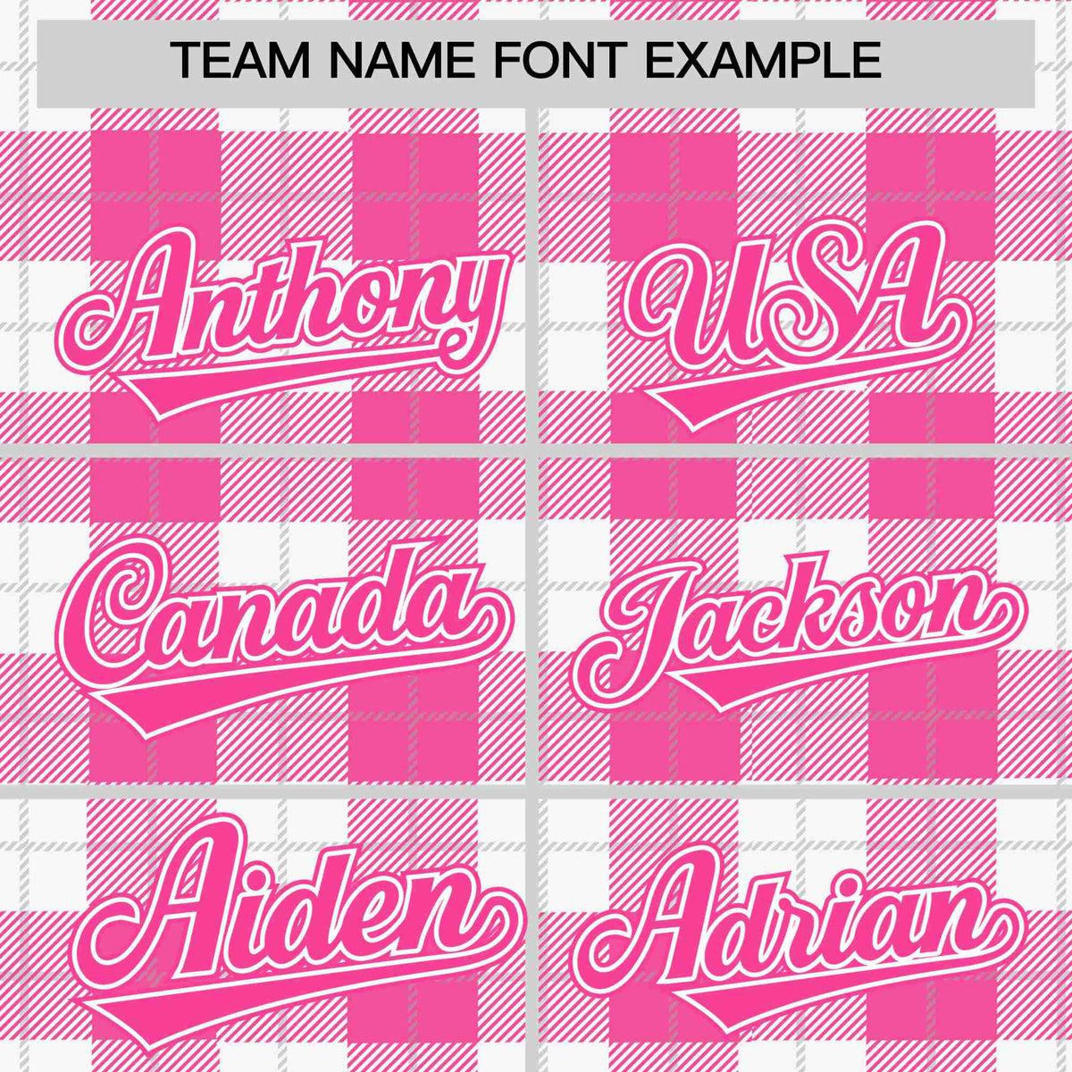 Custom Pink-White Varsity Full-Snap Plaid Pattern Letterman Baseball Jacket