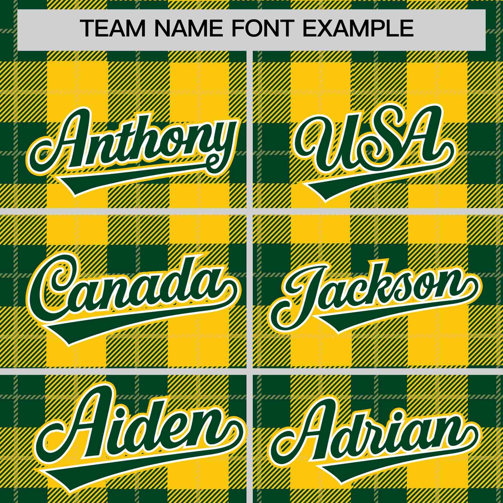 Custom Gold-Green Varsity Full-Snap Plaid Pattern Letterman Baseball Jacket