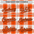 Custom Orange-White Varsity Full-Snap Plaid Pattern Letterman Baseball Jacket