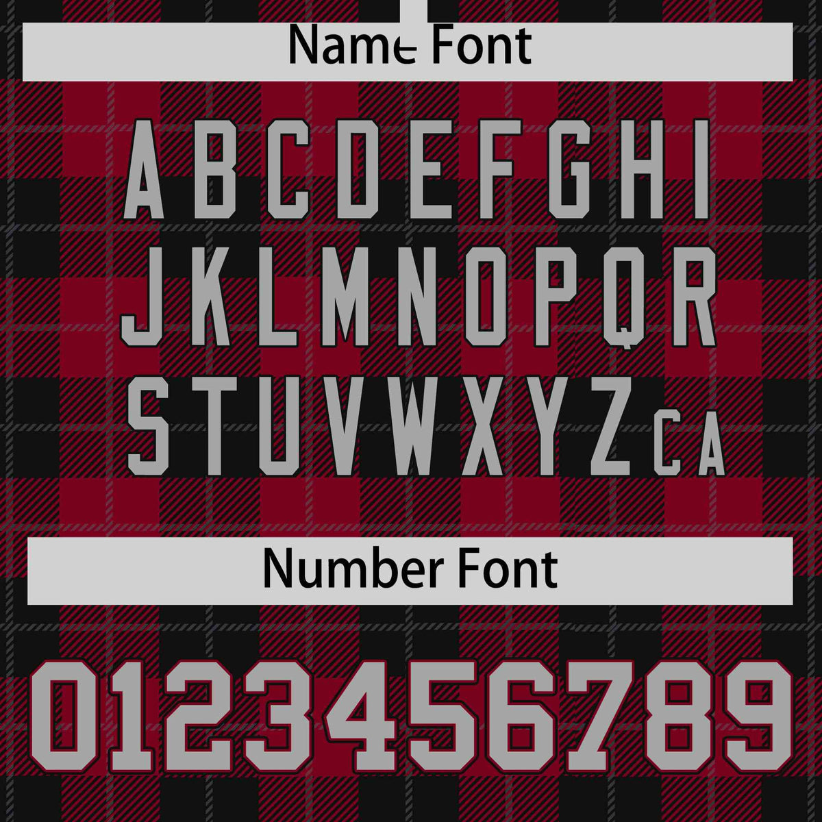 Custom Crimson-Black Varsity Full-Snap Plaid Pattern Letterman Baseball Jacket