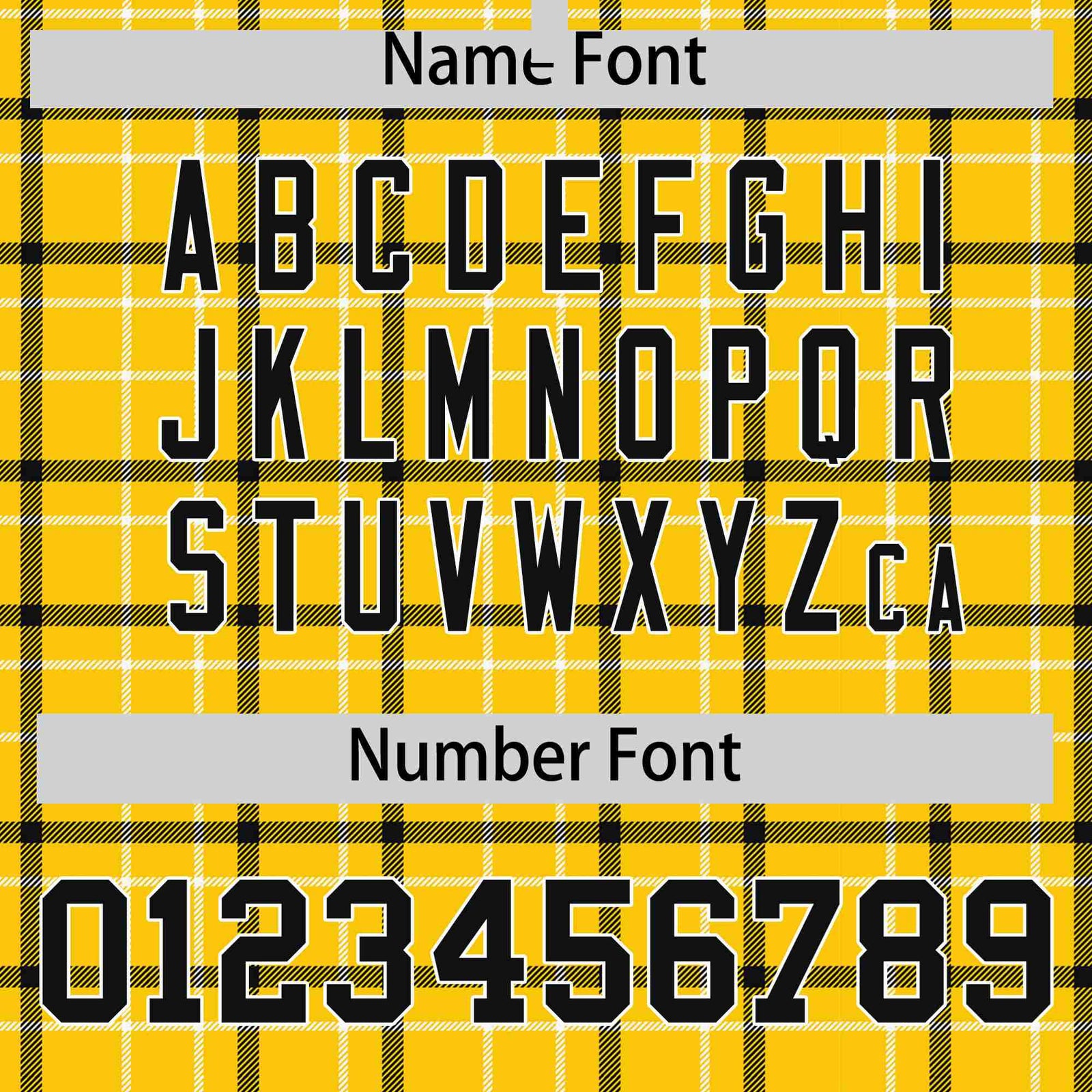 Custom Gold-Black Varsity Full-Snap Plaid Pattern Letterman Baseball Jacket