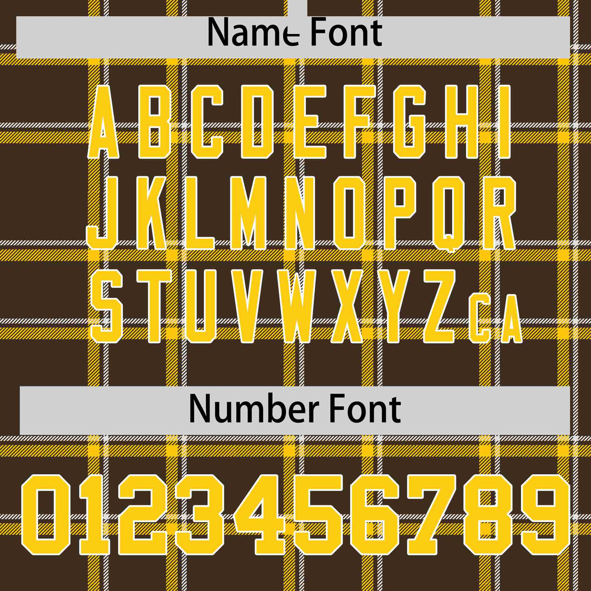 Custom Light Brown-Gold Varsity Full-Snap Plaid Pattern Letterman Baseball Jacket