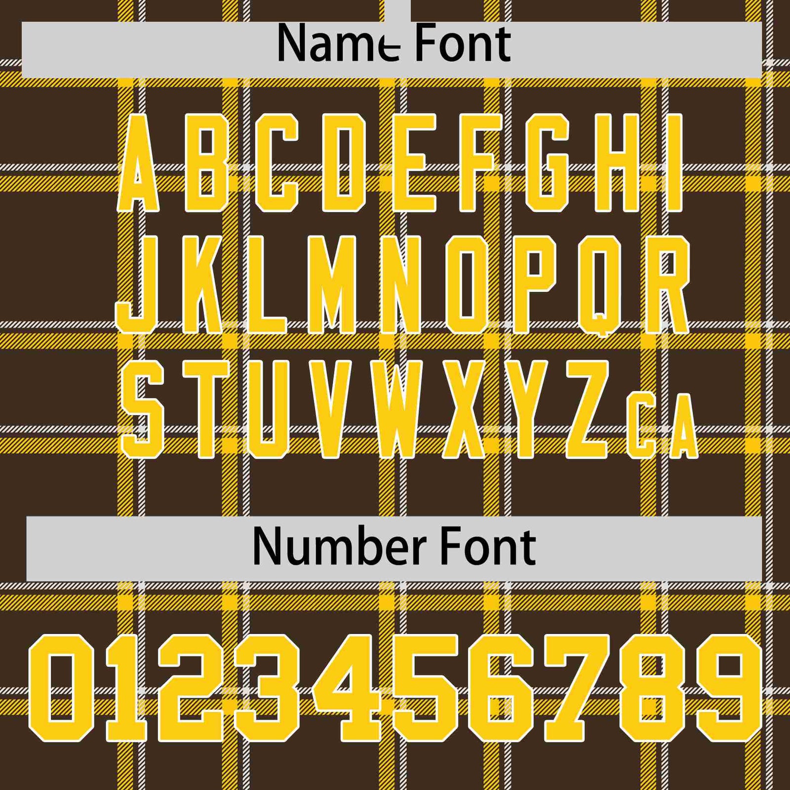 Custom Light Brown-Gold Varsity Full-Snap Plaid Pattern Letterman Baseball Jacket