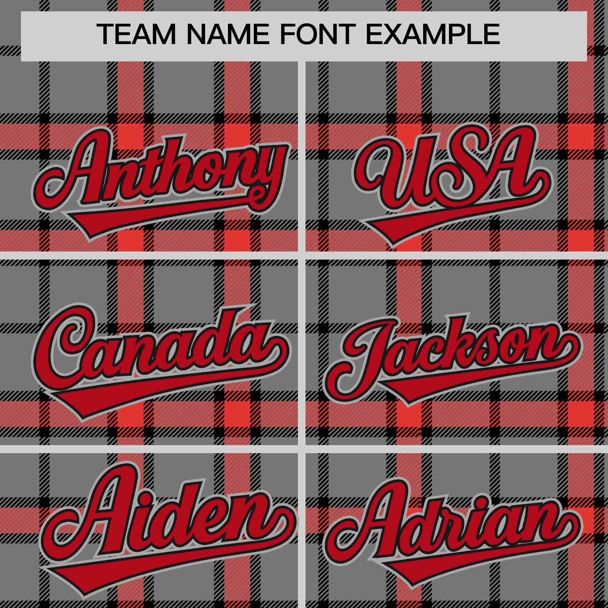 Custom Gray-Red Varsity Full-Snap Plaid Pattern Letterman Baseball Jacket