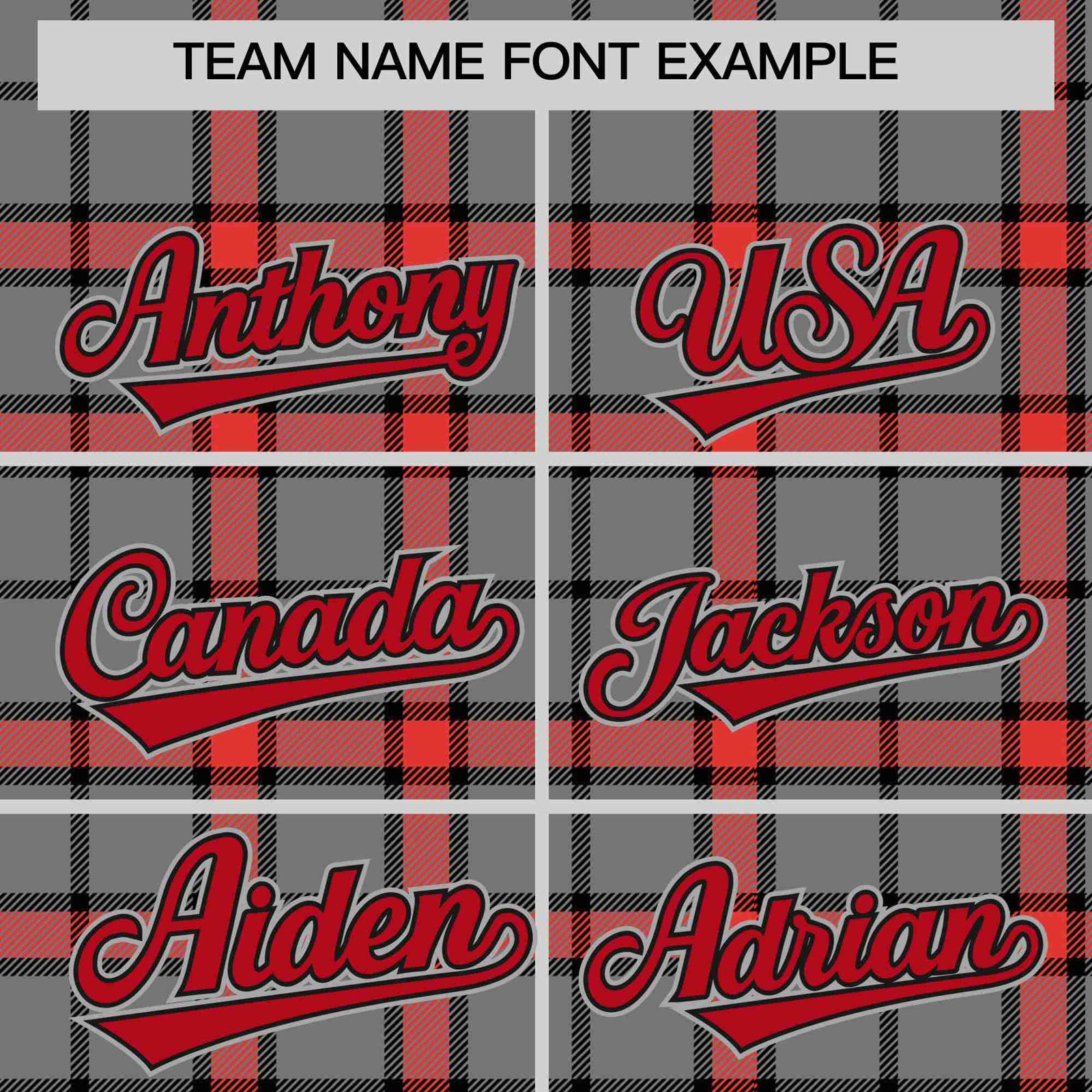 Custom Gray-Red Varsity Full-Snap Plaid Pattern Letterman Baseball Jacket